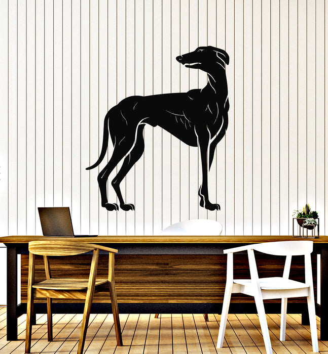 Vinyl Wall Decal Dog Greyhound Pets Shop Home Animals Stickers Mural (g7617)