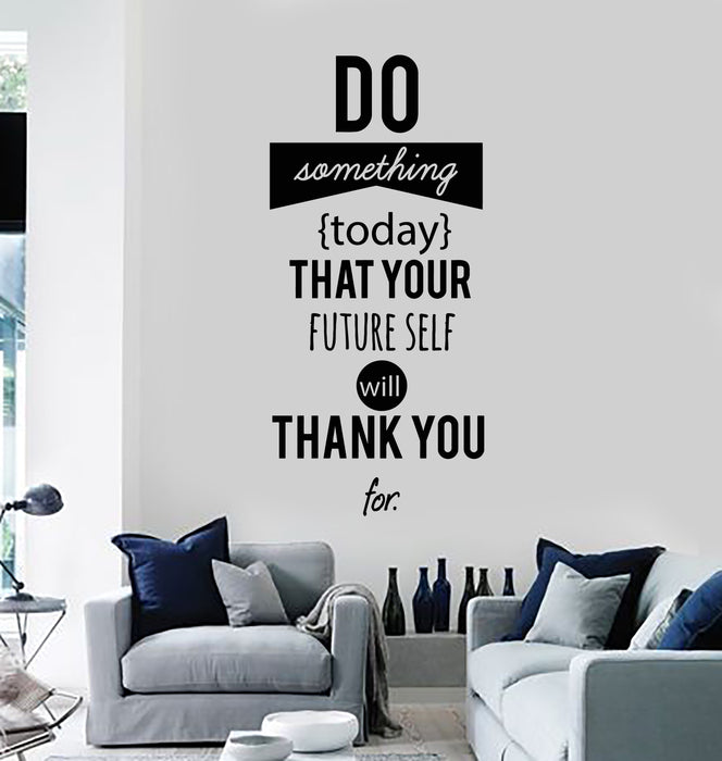 Vinyl Wall Decal Do Something Today Motivation Words Quote Stickers Mural (g3322)