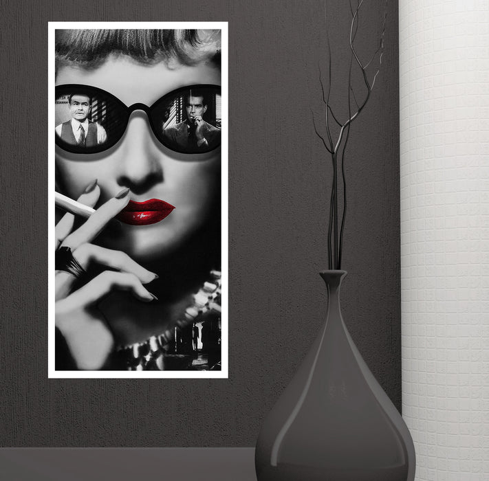 Виниловый ретро-постер Double Indemnity Наклейка на стену 24 дюйма x 50 дюймов z001p