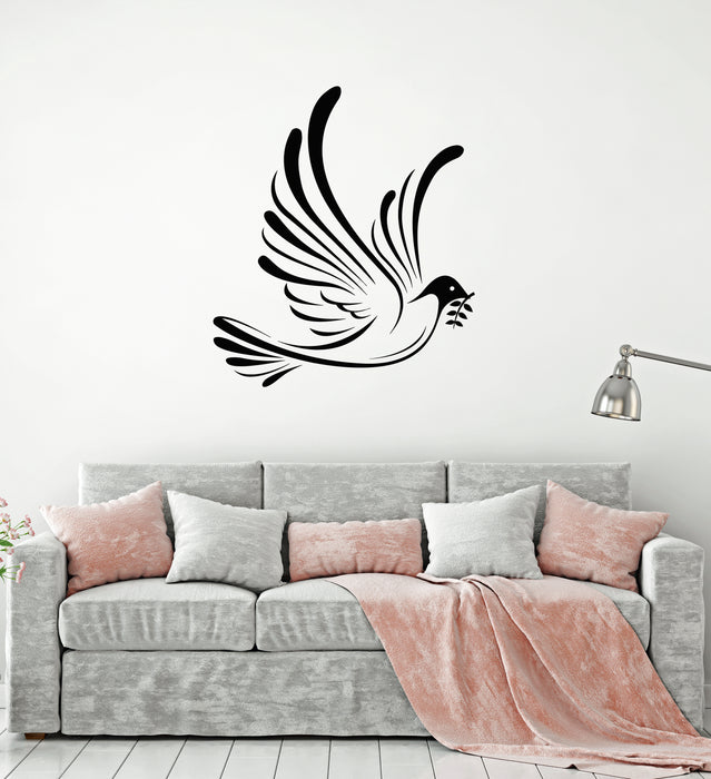 Vinyl Wall Decal Dove Flying Pigeon Bird Living Room Decor Stickers Mural (g3234)