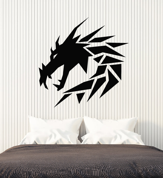 Vinyl Wall Decal Geometric Dragon Mythology Kids Room Stickers Mural (g2328)