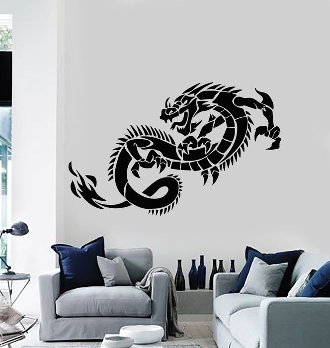 Vinyl Wall Decal Fantasy Fairytale Animal Myth Dragon Monsters Stickers Mural (g2630)