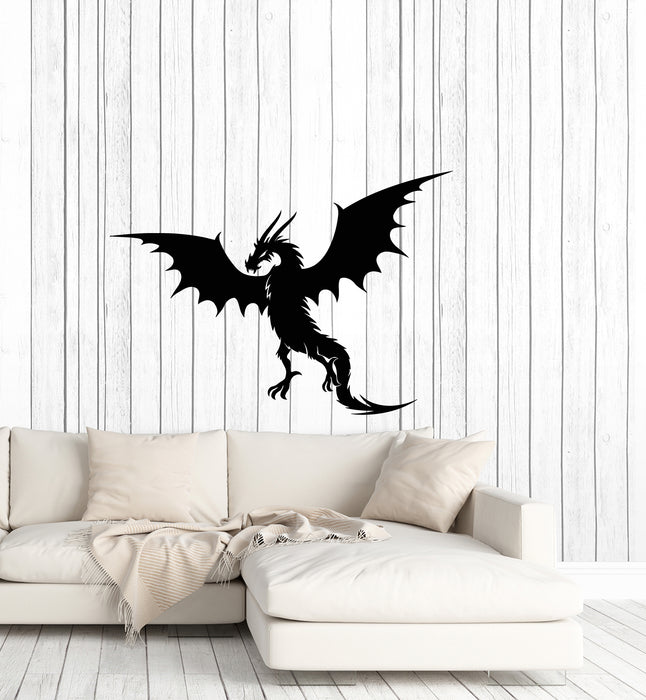 Vinyl Wall Decal Dragon Wings Fantasy Magical Animal Stickers Mural (g4743)