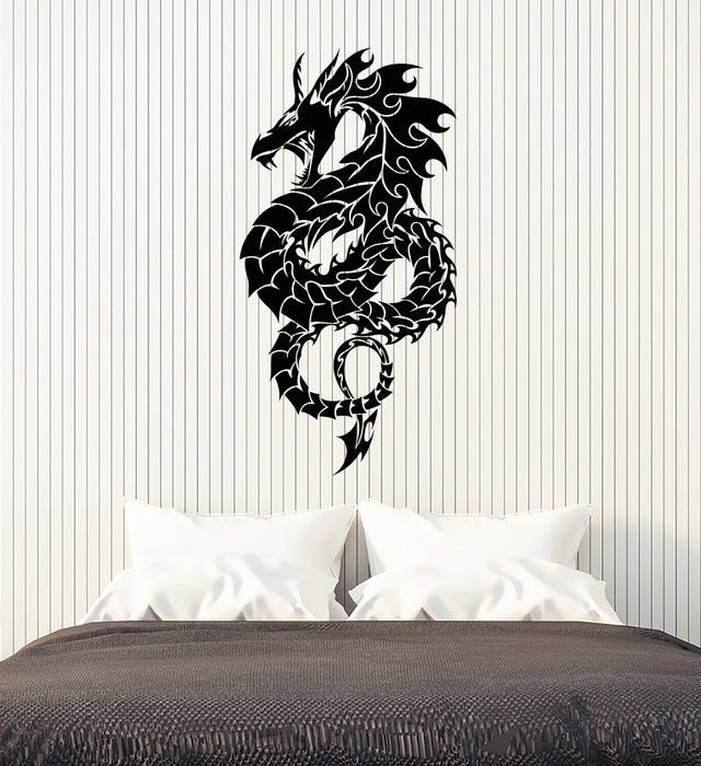 Vinyl Wall Decal Mythology Fantasy Monster Dragon Boy Room Stickers Mural (g6403)