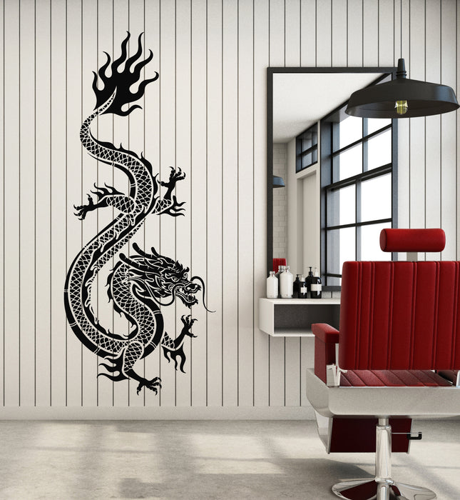 Vinyl Wall Decal Oriental Chinese Dragon Mythological Fantasy Beast Stickers Mural (g7682)