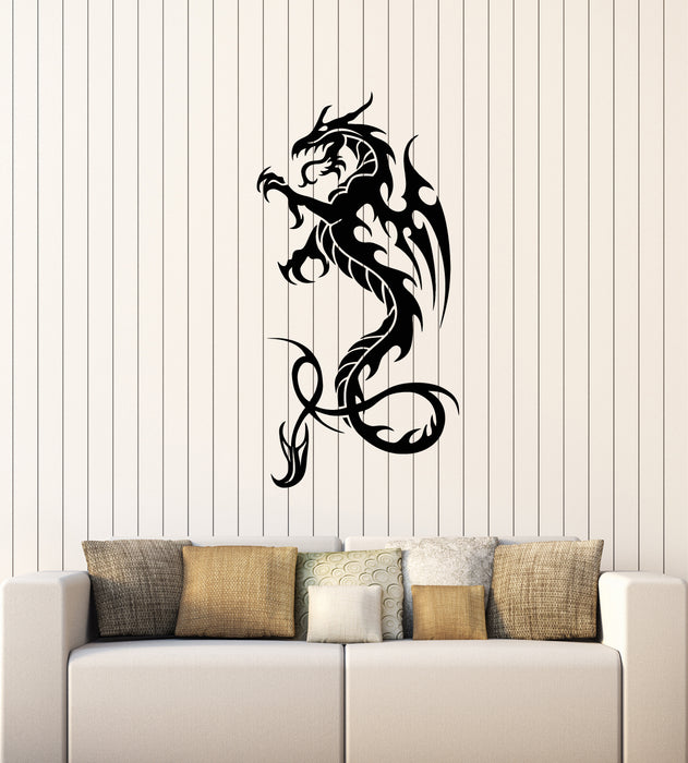 Vinyl Wall Decal Dragon Wings Fantasy Magic Animal Monster Stickers Mural (g3641)