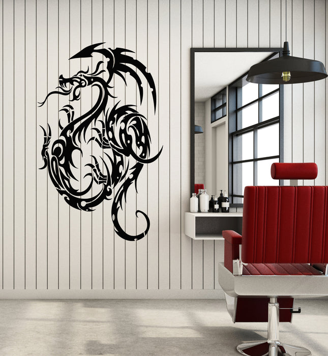 Vinyl Wall Decal Fantasy Animal Fairytale Gothic Flying Dragon Stickers Mural (g4576)