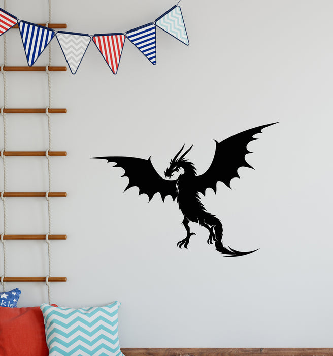 Vinyl Wall Decal Dragon Wings Fantasy Magical Animal Stickers Mural (g4743)