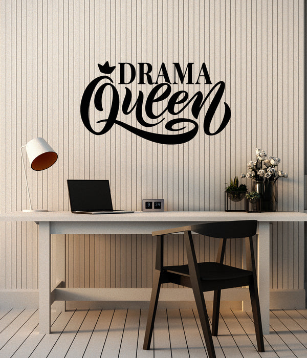 Vinyl Wall Decal Lettering Drama Queen Words Bedroom Decor Stickers Mural (g4660)