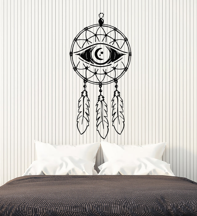 Vinyl Wall Decal Dream Catcher Dreamcatcher Ornament Eye Stickers Mural (g5000)