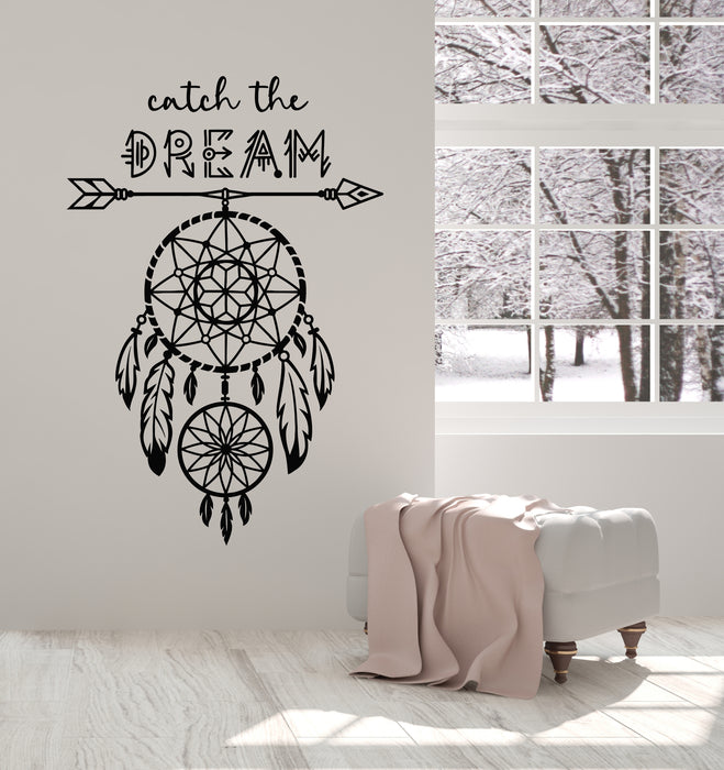 Vinyl Wall Decal Dream Catcher Bedroom Night Ornament Stickers Mural (g7567)