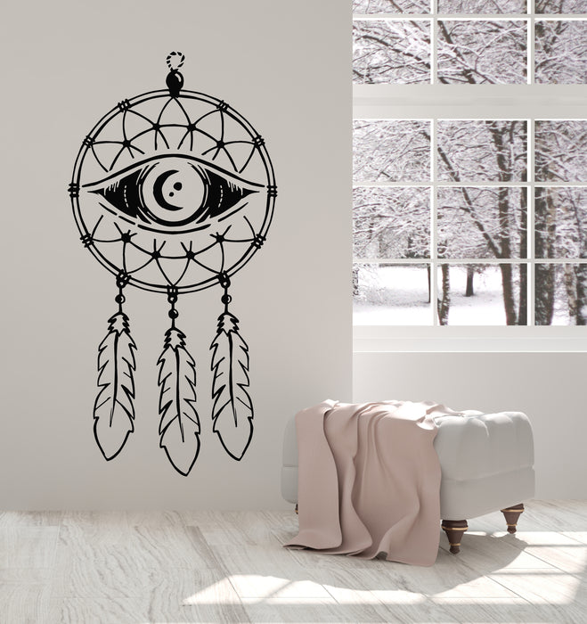 Vinyl Wall Decal Dream Catcher Dreamcatcher Ornament Eye Stickers Mural (g5000)