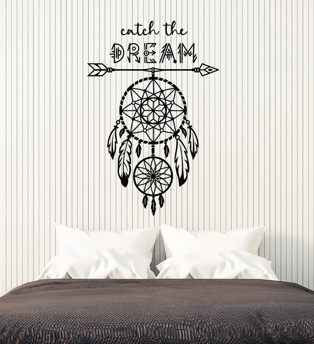 Vinyl Wall Decal Dream Catcher Bedroom Night Ornament Stickers Mural (g7567)