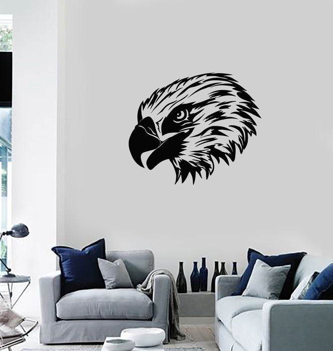 Vinyl Wall Decal Eagle Head Hawk Tribal Bird Home Room Decoration Stickers Mural (ig6050)