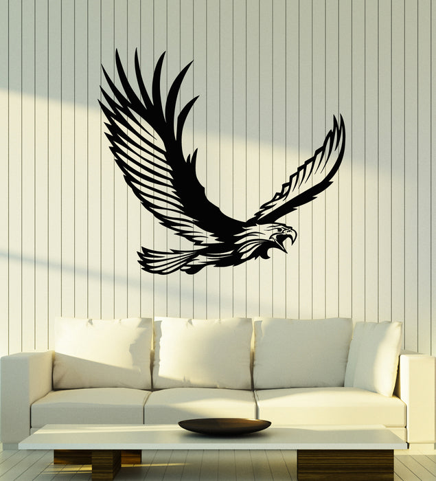Vinyl Wall Decal Eagle Tribal Symbol Decor Flying Bird Stickers Mural (g1953)