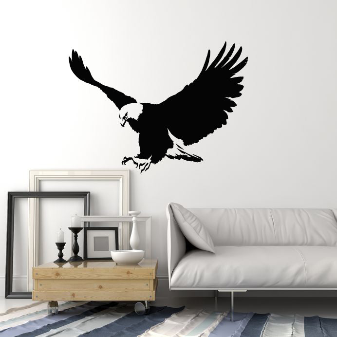 Vinyl Wall Decal Flying Eagle Tribal Bird Home Room Decor Stickers Mur ...