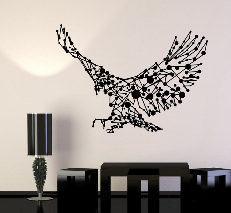 Vinyl Wall Decal Abstract Eagle Flying Big Bird Patriot Art Decor Stickers Mural (g207)