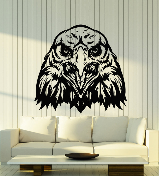 Vinyl Wall Decal Predator Tribal Eagle Head American Bird Stickers Mural (g2519)