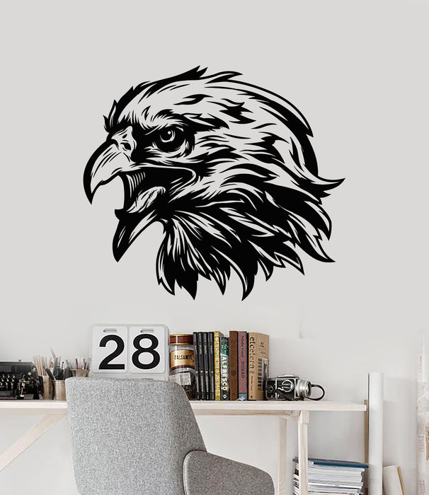 Vinyl Wall Decal Bird Bald Tribal Symbol Eagle Head Beak Stickers Mural (g2526)