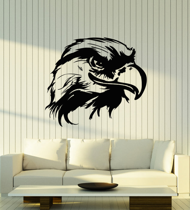Vinyl Wall Decal Bald Eagle Head Tribal Bird Living Room Decor Stickers Mural (g1940)