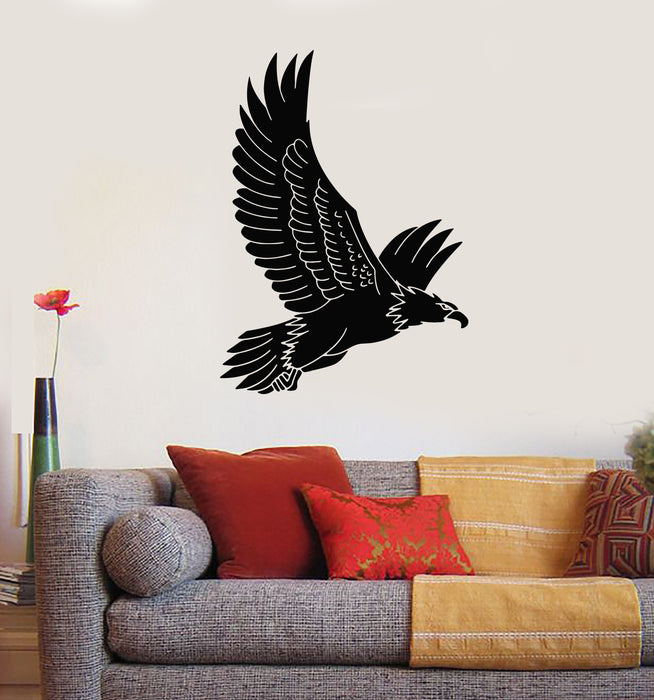 Vinyl Wall Decal Flying Eagle Wings Bird Air Tribal Symbol Stickers Mural (g4305)
