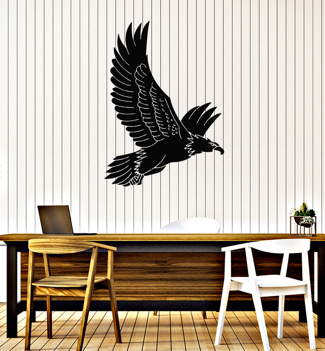 Vinyl Wall Decal Flying Eagle Wings Bird Air Tribal Symbol Stickers Mural (g4305)