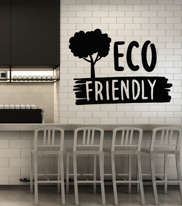 Vinyl Wall Decal Eco Friendly Tree Ecology Eco Logo Nature Stickers Mural (g6236)