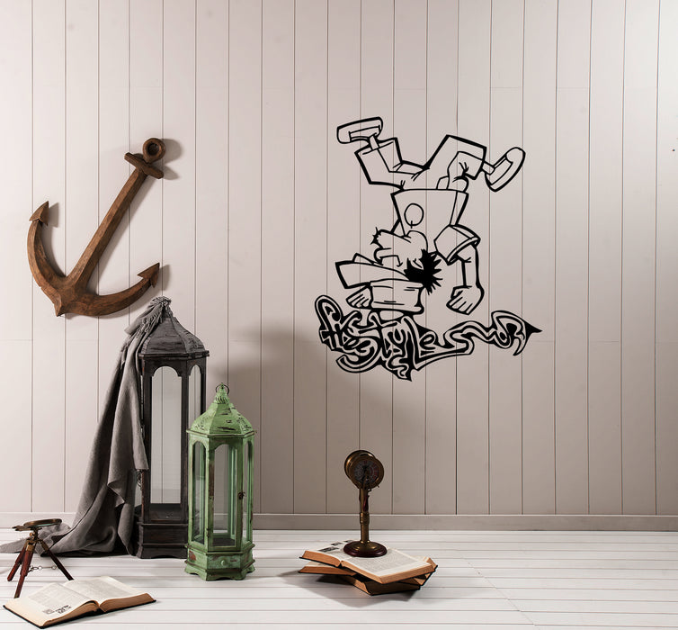 Wall Decal Dance Freestyle Hip Hop Street Decor Vinyl Sticker (ed1001)