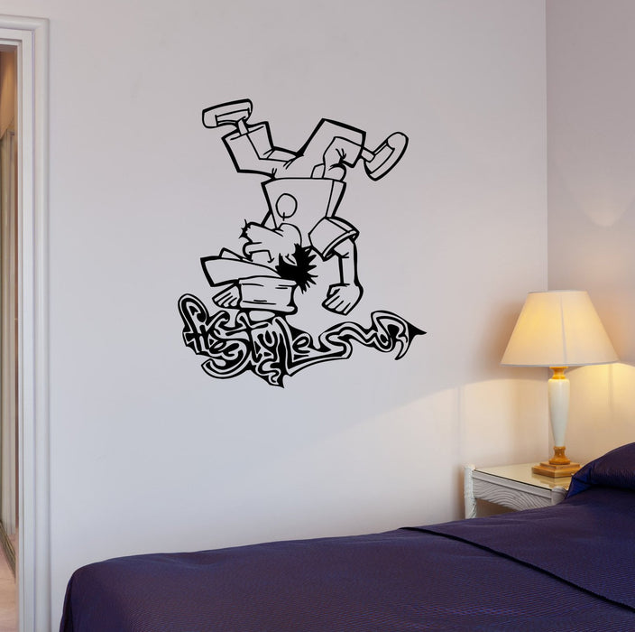Wall Decal Dance Freestyle Hip Hop Street Decor Vinyl Sticker (ed1001)