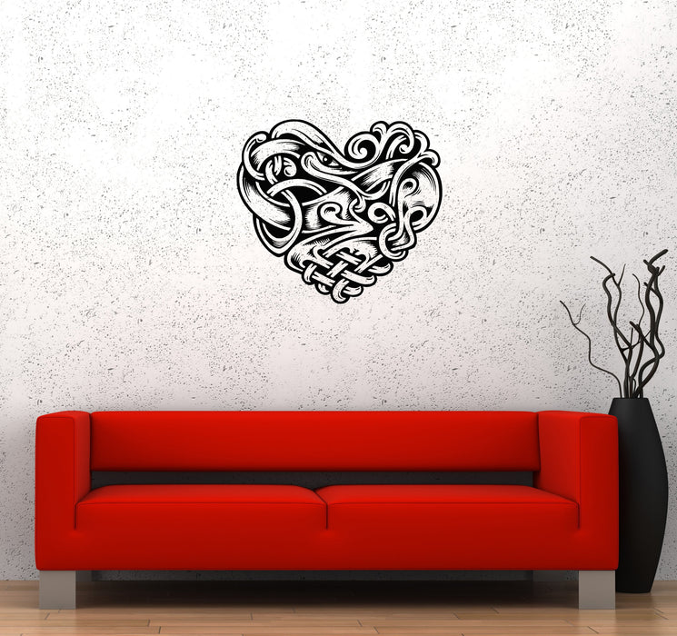 Wall Decal Heart Love Romance Pattern Symbol Decor Vinyl Sticker (ed1025)