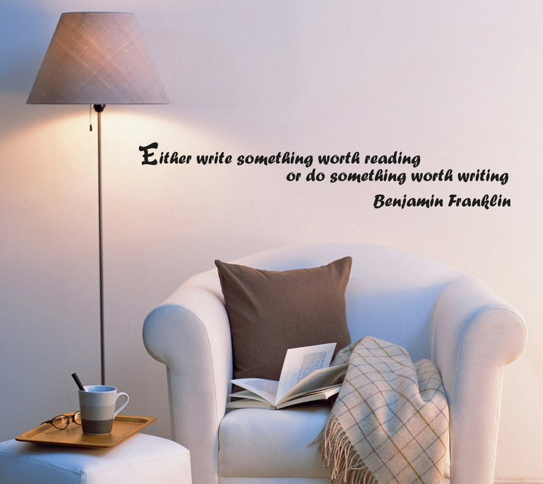 Wall Decal Mirror Sign Lettering Wise Famous Words Vinyl Sticker (ed1065) (22.5 in X 4 in)