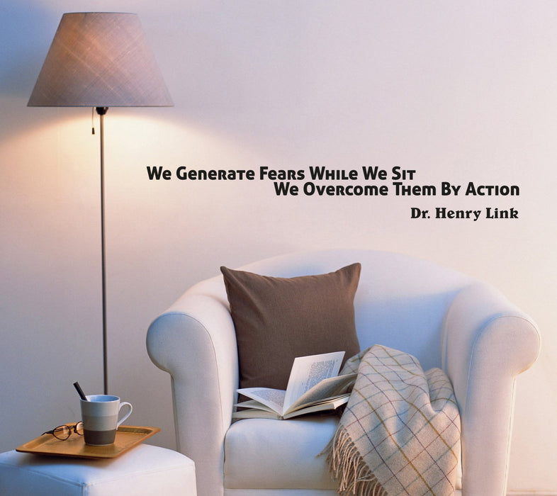 Wall Decal Quotes Philosophy Famous Words of Wise Vinyl Sticker (ed1081) (22.5 in X 3.5 in)