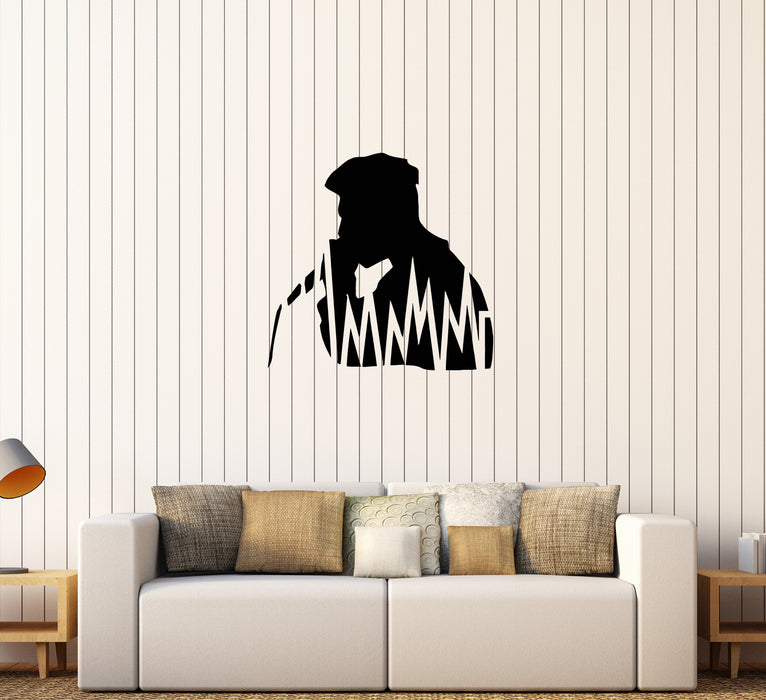 Wall Decal Singer Music Beatbox Song Microphone Sound Vinyl Sticker (ed1121)