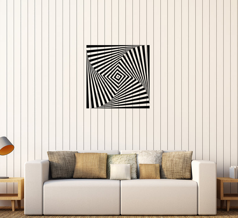 Wall Decal Optical Illusion Shape Geometry Infinity Vinyl Sticker (ed1132)
