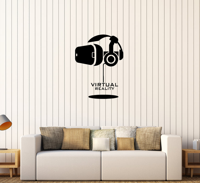 Wall Decal Helmet of Virtual Reality Game Movie VR Vinyl Sticker (ed11 ...