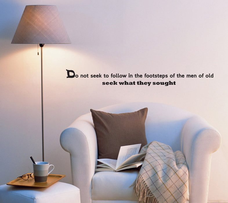 Wall Decal Words Philosophy Inspiring Office Quote Famous Words Vinyl Sticker (ed1217) (22.5 in X 2.5 in)
