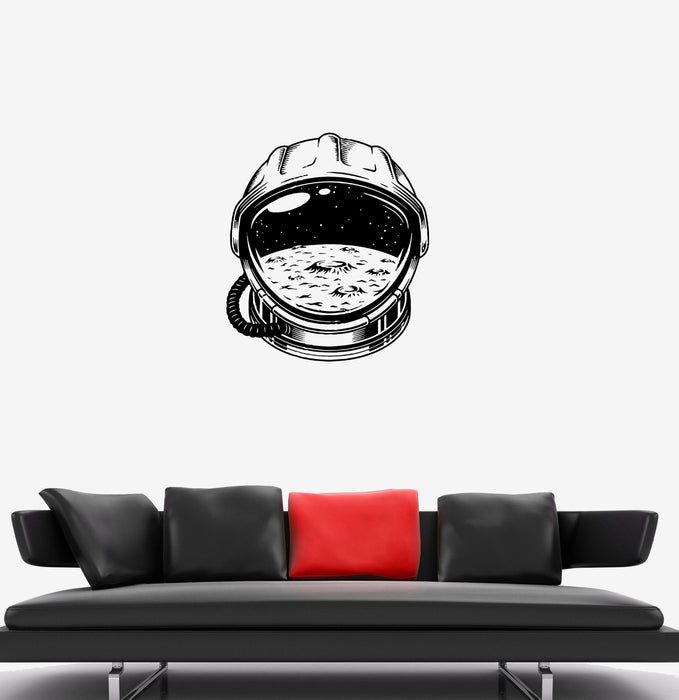 Wall Decal Astronaut Spacesuit Space Universe Moon Vinyl Sticker (ed1257)