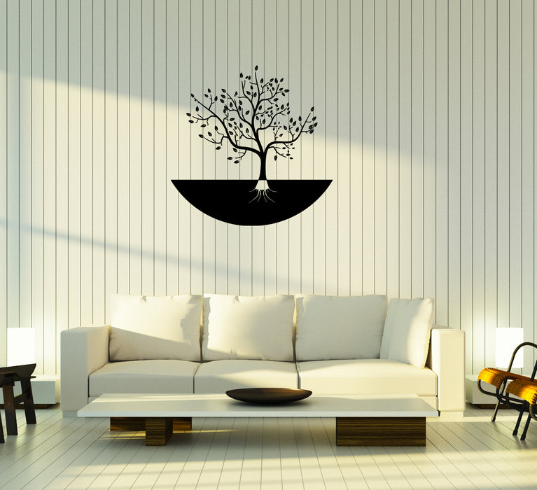 Wall Decal Tree Nature Silhouette Plant Vinyl Sticker (ed1273)
