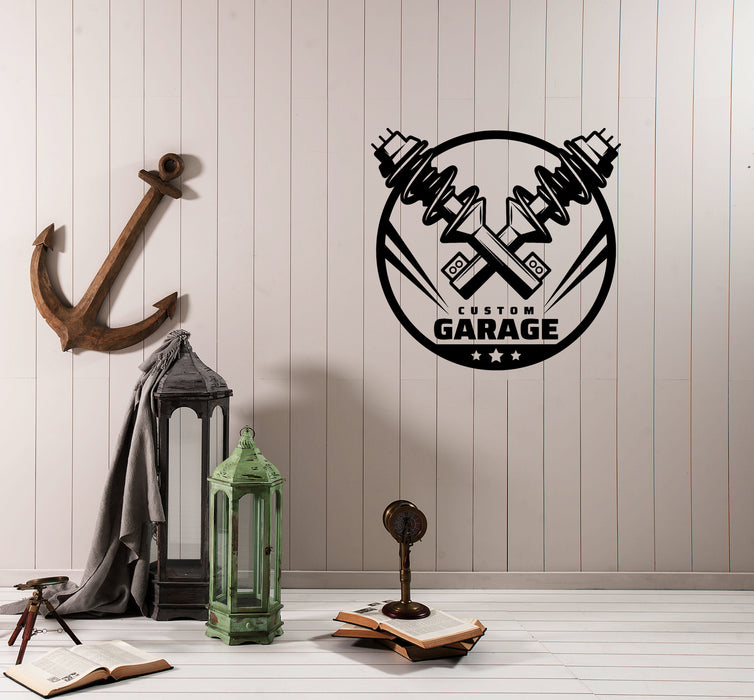 Wall Decal Custom Garage Decor Car Details Vinyl Sticker (ed1302)