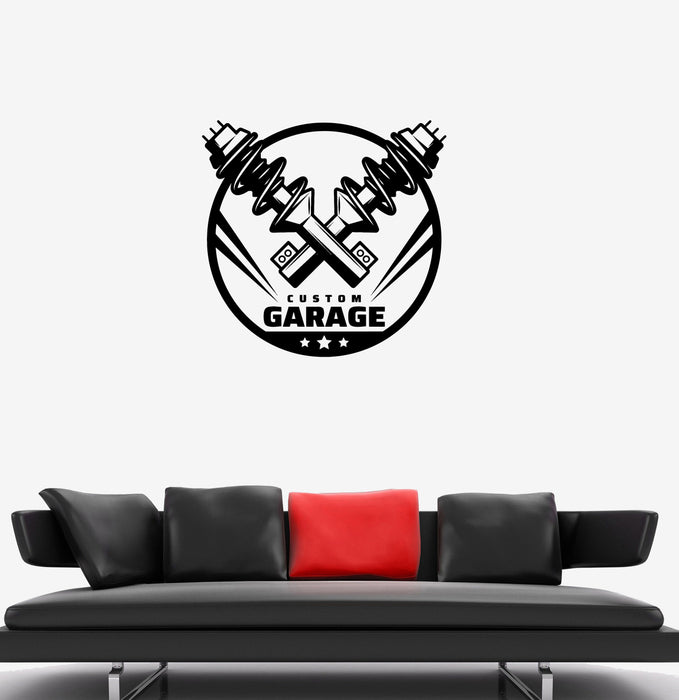 Wall Decal Custom Garage Decor Car Details Vinyl Sticker (ed1302)