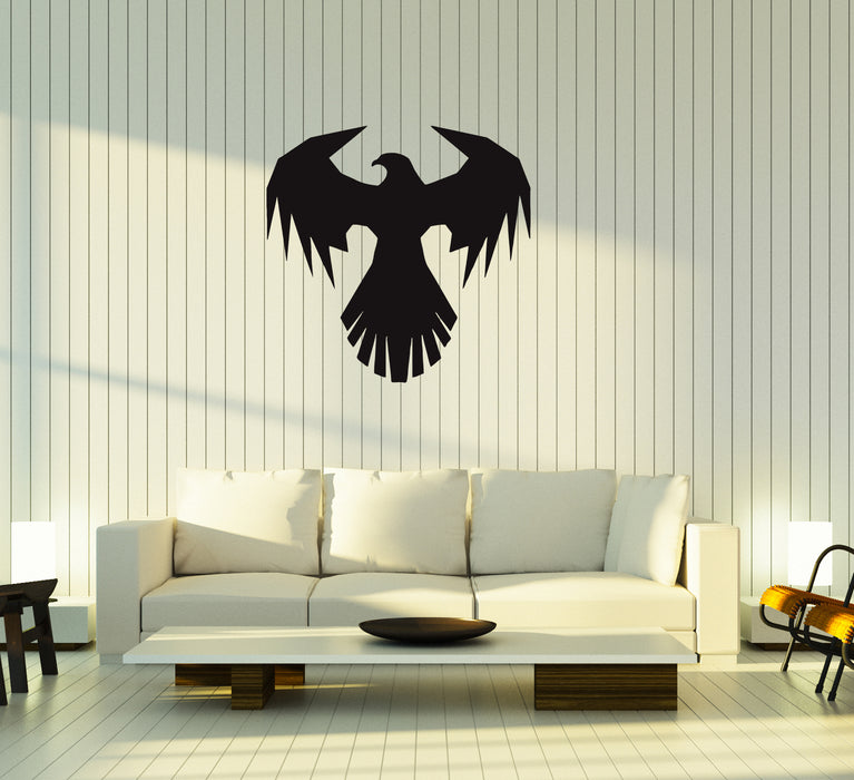 Wall Decal Bird Symbol Figure Animal Eagle Silhouette Vinyl Sticker (ed1325)