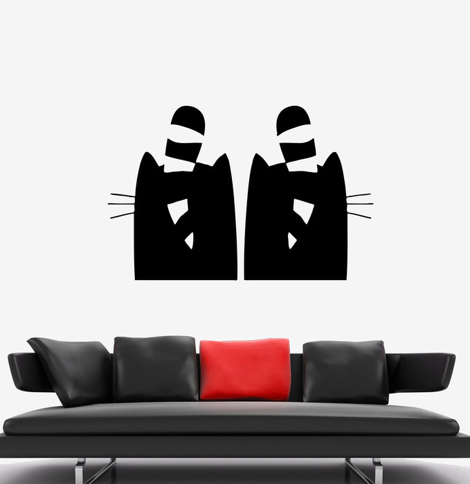 Wall Decal Cats Love Romance Couple Pets Vinyl Sticker (ed1340)