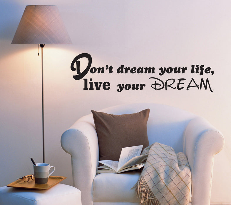 Wall Decal Famous Quote Words Wise Phrase Sign Vinyl Sticker (ed1372) (22.5 in X 6 in)