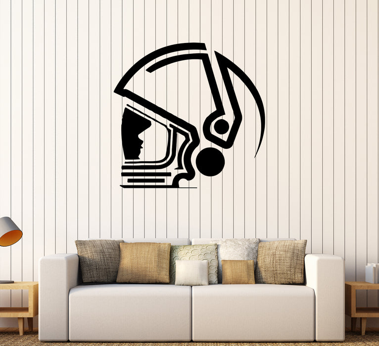 Wall Decal Head Astronaut Space Suit Universe Vinyl Sticker (ed1407)