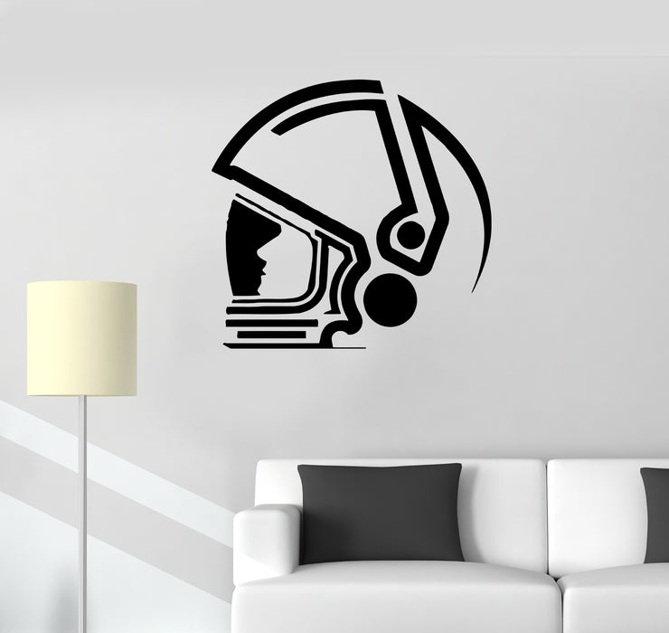 Wall Decal Head Astronaut Space Suit Universe Vinyl Sticker (ed1407)