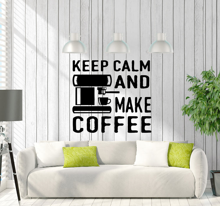 Wall Decal Coffee Tea Kitchen Decor Cafe Words Phrase Quote Vinyl Sticker (ed1417)