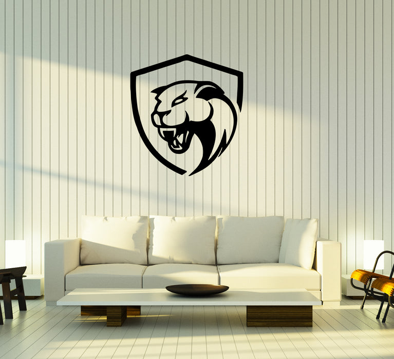 Wall Decal Animal Jaguar Panther Head Symbol Logo Vinyl Sticker (ed1431)