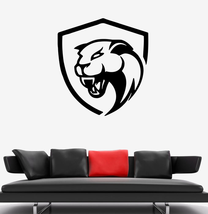 Wall Decal Animal Jaguar Panther Head Symbol Logo Vinyl Sticker (ed1431)