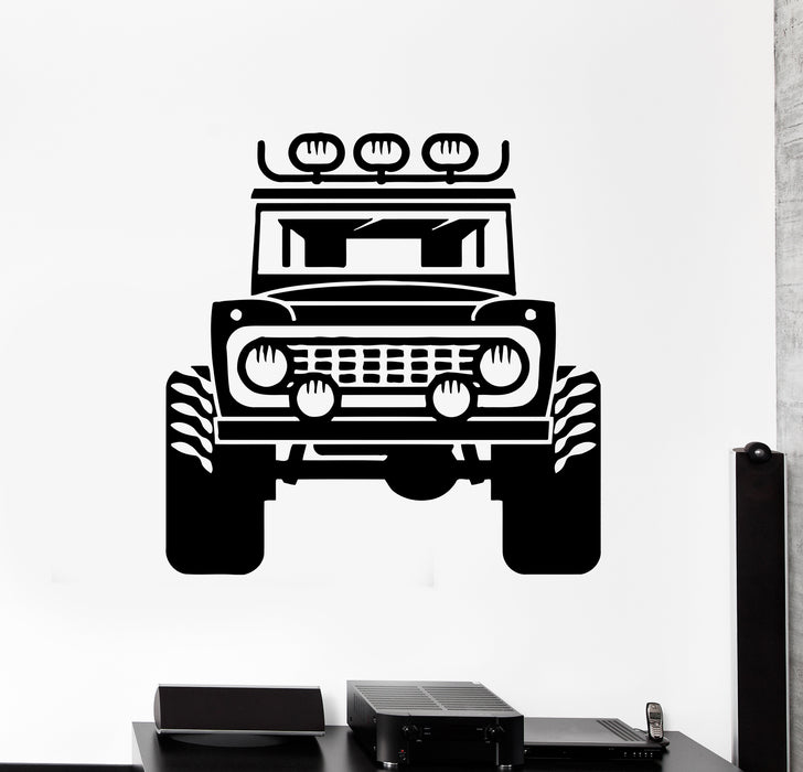 Wall Decal Jeep Car Rover Garage Decor For Man Vinyl Sticker (ed1436)