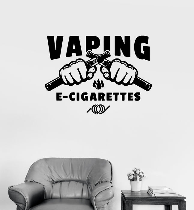 Wall Decal Vaping Electronic Cigarettes Hookah Fists Vinyl Sticker (ed Wallstickers4you Wall Decal Vaping Electronic Cigarettes Hookah Fists Vinyl Sticker (ed Wallstickers4you
